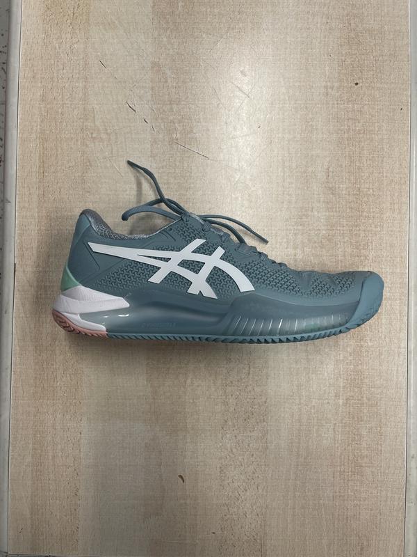 Image de Asics - Chaussures de Tennis Gel Resolution 8 Clay Smoke Blue/White disponible sur ekwip