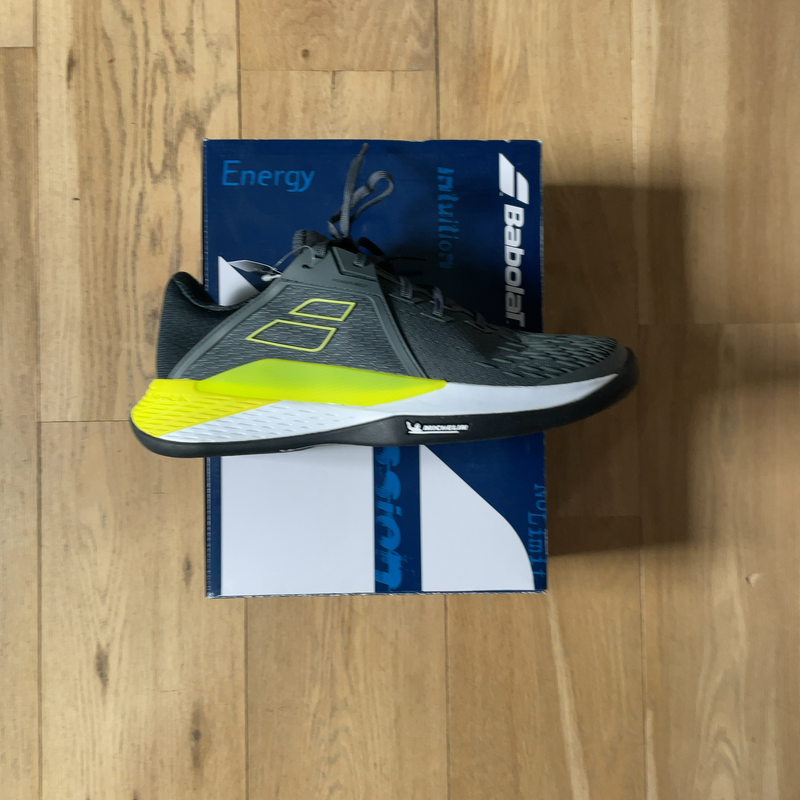 Image de Babolat - Chaussures de Tennis Propulse Fury 3 Clay Grey/Yellow disponible sur ekwip