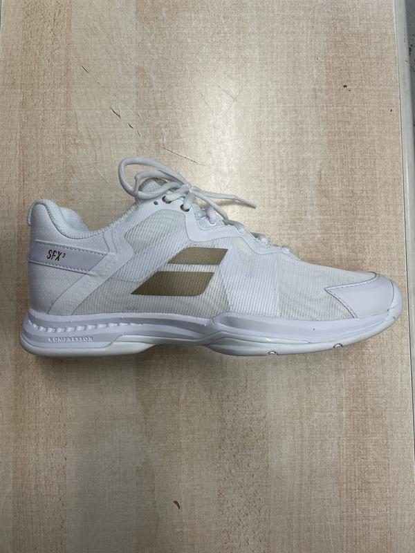 Image de Babolat - Chaussures de Tennis SFX3 All Court Wimbledon White Gold disponible sur ekwip