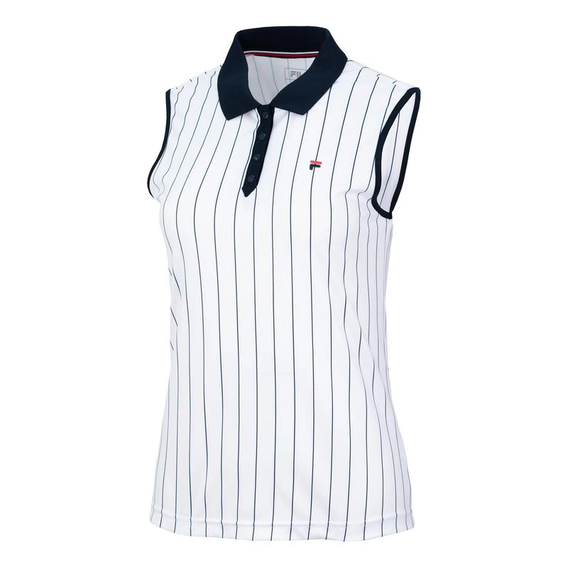 Image de Fila - Polo American Pia White/Stripes disponible sur ekwip