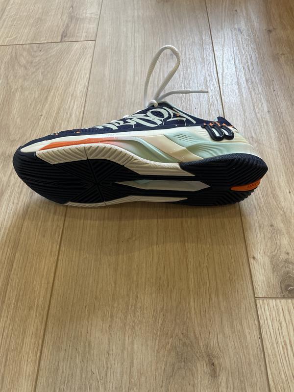 Image de Wilson - Chaussures de Tennis Rush Pro 4.0 Paris Hope Bleu/Orange disponible sur ekwip