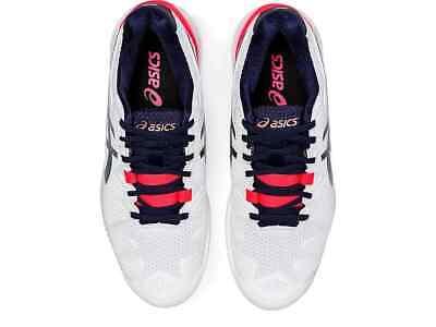 Image de Asics - Chaussures de Tennis Gel Resolution 8 Blanc/Bleu Marine disponible sur ekwip