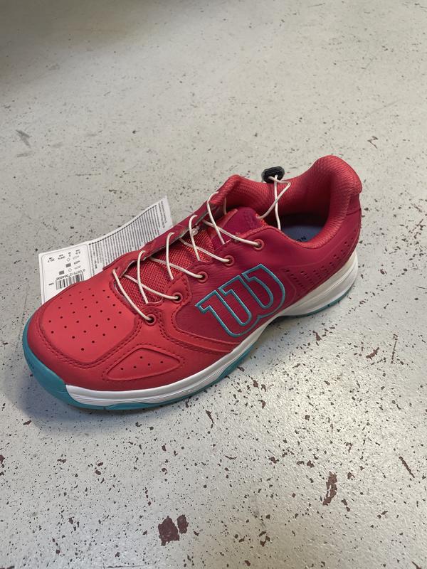 Image de Wilson - Chaussures de Tennis Kaos Junior QL Paradise Pink/White/Peacock Blue disponible sur ekwip