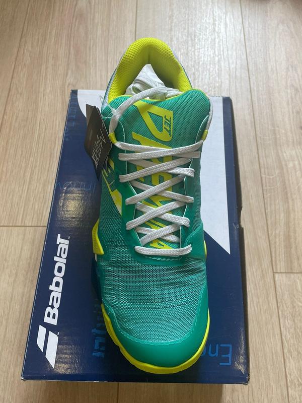 Image de Babolat - Chaussures de Padel Jet Premura Men Green Sulphur Spring disponible sur ekwip