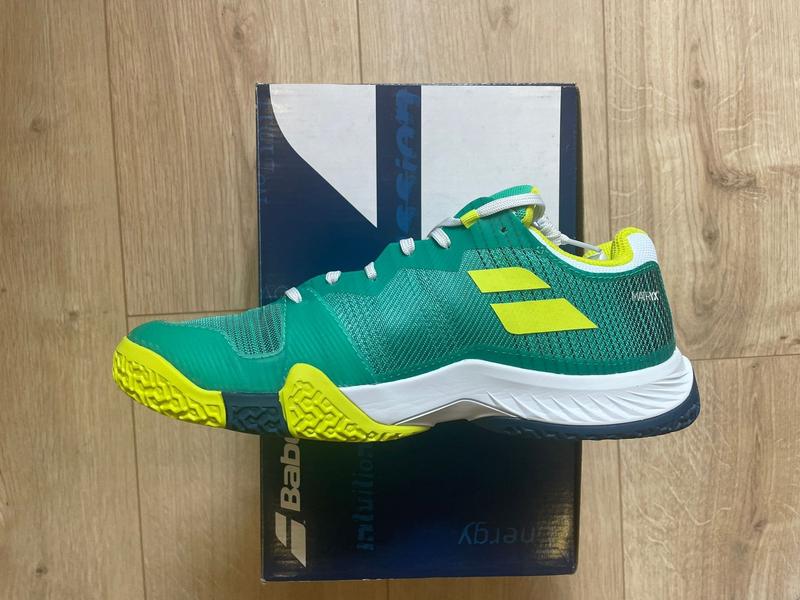 Image de Babolat - Chaussures de Padel Jet Premura Men Green Sulphur Spring disponible sur ekwip