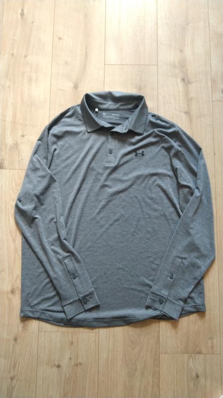 Image de Under Armour - Vêtement de Golf Polo Manches Longues Gris disponible sur ekwip