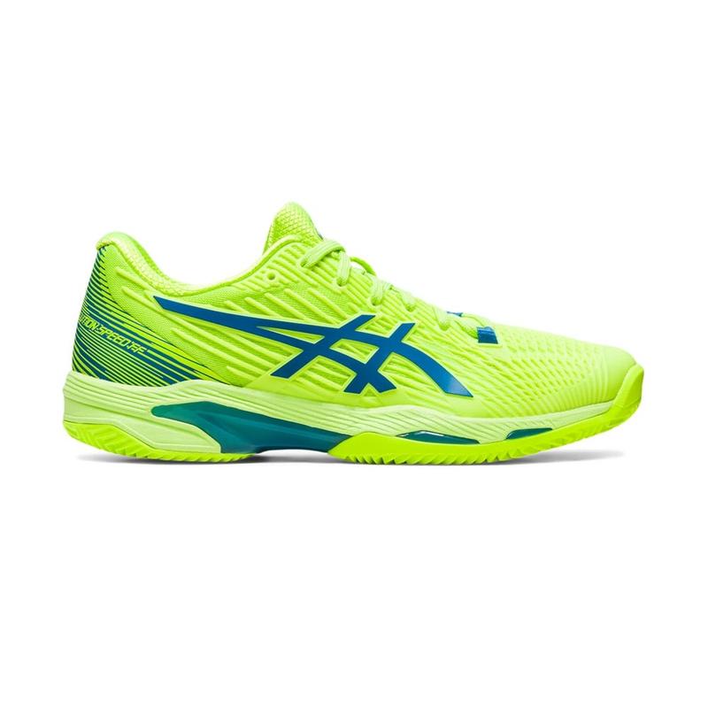 Image de Asics - Chaussures de Tennis Solution Speed FF 2 Clay Jaune/Bleu Paon disponible sur ekwip