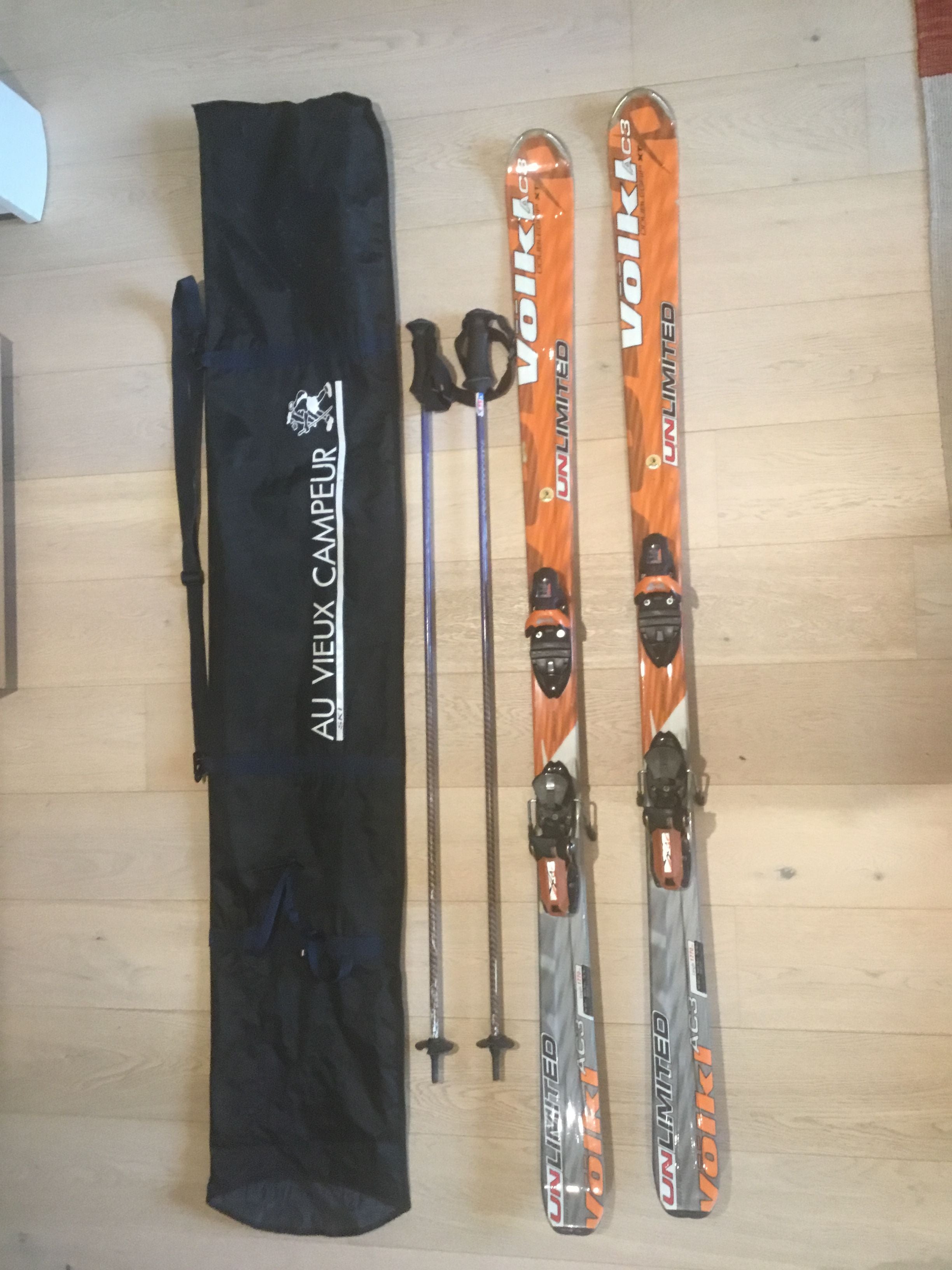 Völkl - Skis Ac3 Unlimited + bâtons SALOMON Carbonés