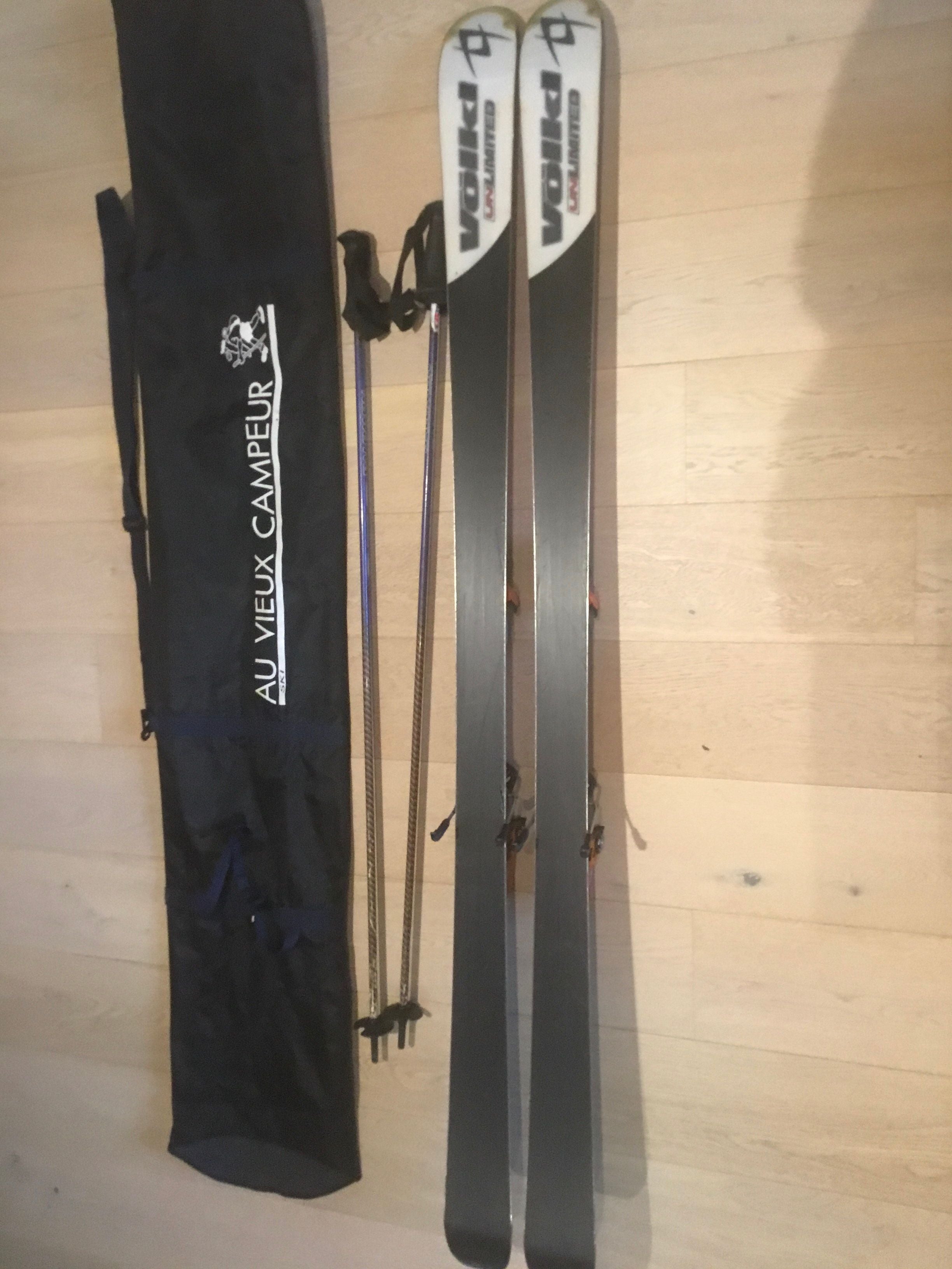 Völkl - Skis Ac3 Unlimited + bâtons SALOMON Carbonés