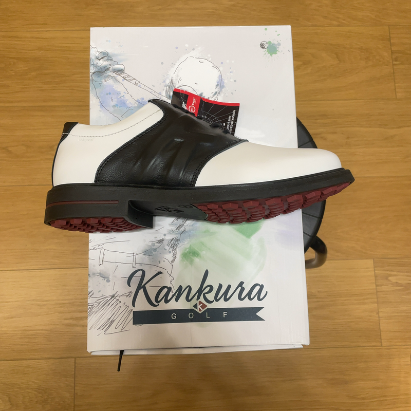 Image de Kankura - Chaussures de Golf Scottsdale Sport Nappa Blanc/Noir disponible sur ekwip