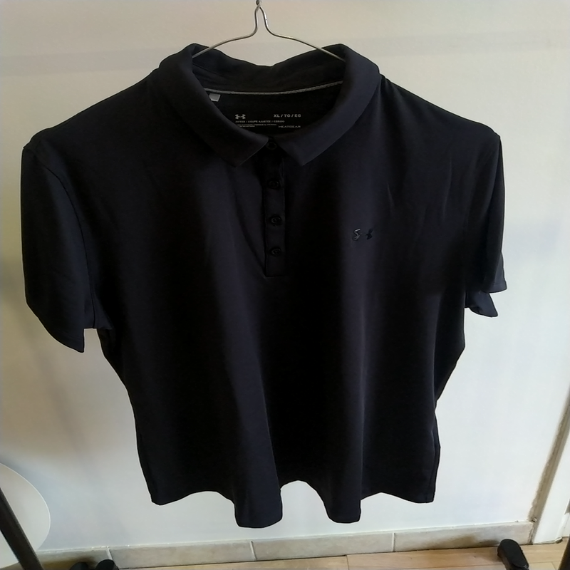 Image de Under Armour - Vêtement de Golf Polo Femme Noir disponible sur ekwip