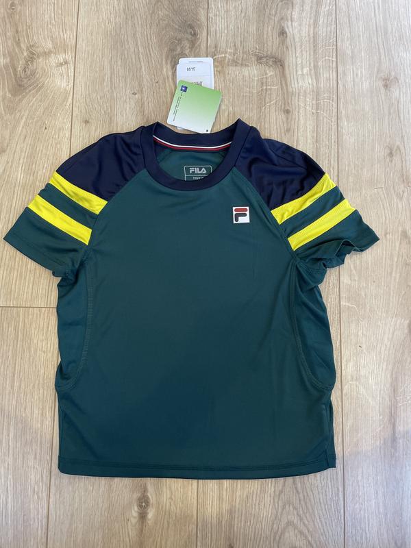 Image de Fila - T-Shirt de Tennis Frankie Boys Deep Teal disponible sur ekwip