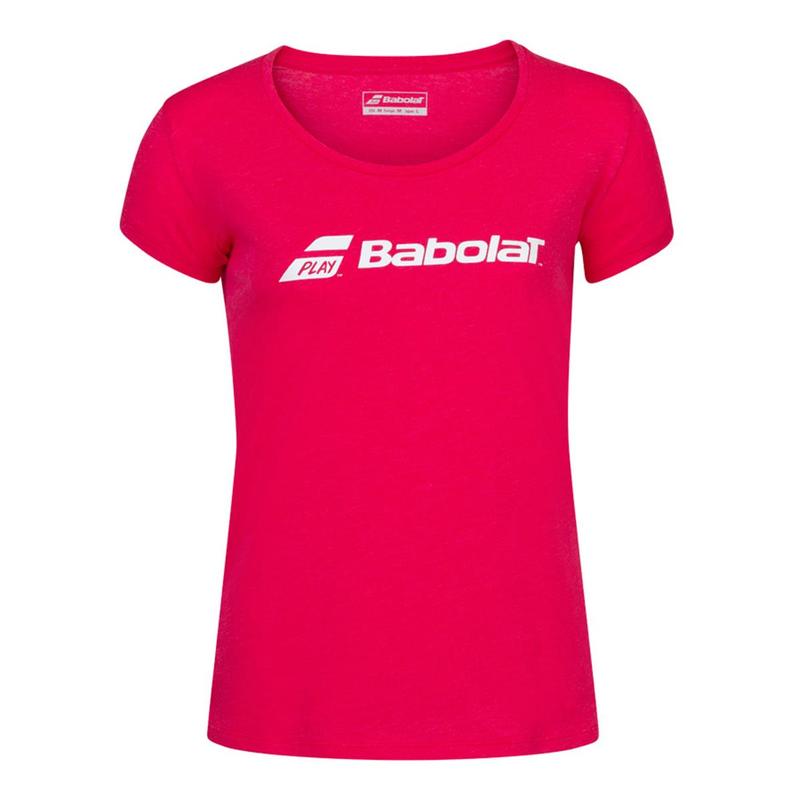 Image de Babolat - T-Shirt Exercise Babolat Tee Red Rose Neuf avec étiquette disponible sur ekwip