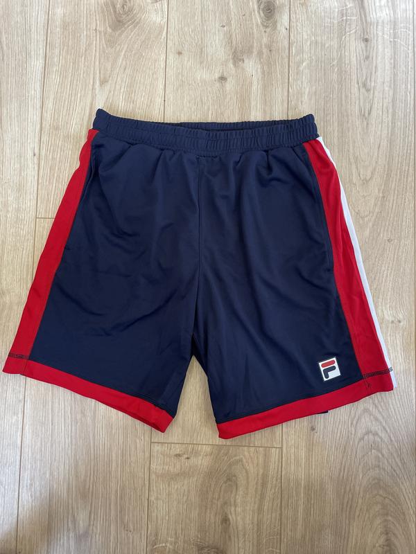 Image de Fila - Short de Tennis Fabio Navy/ Fila Red Comb. disponible sur ekwip