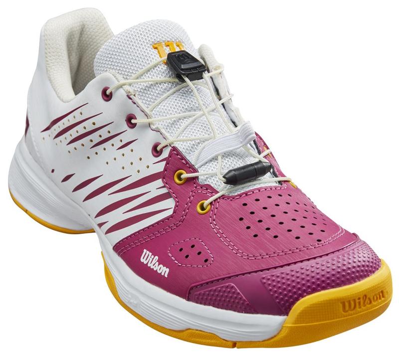 Image de Wilson - Chaussures de Tennis Kaos JR 2.0 QL Mauve/Blanc disponible sur ekwip