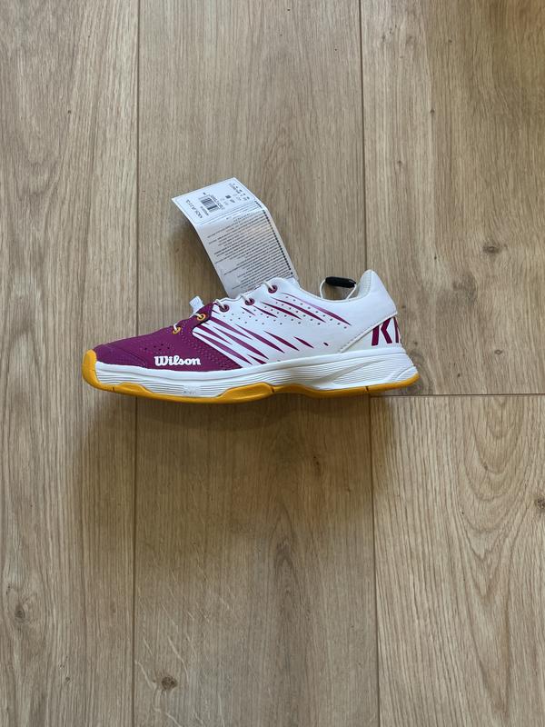 Image de Wilson - Chaussures de Tennis Kaos JR 2.0 QL Mauve/Blanc disponible sur ekwip